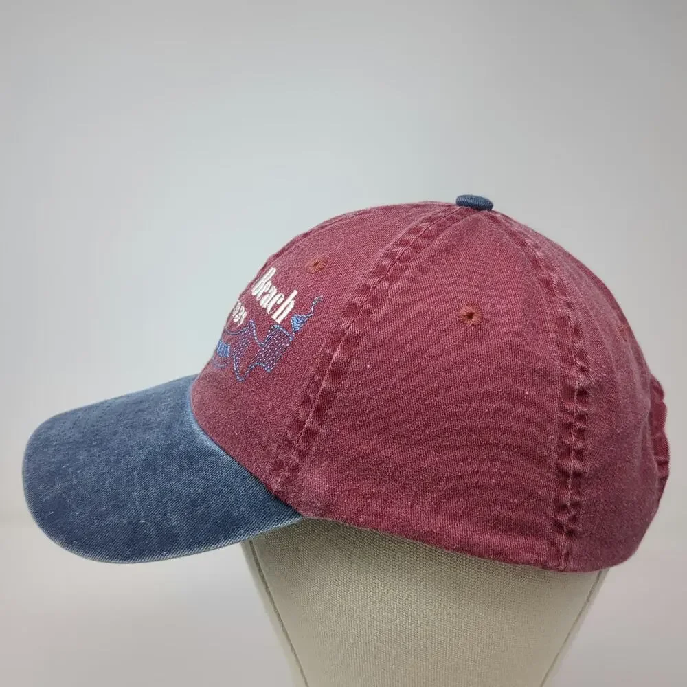 Strand Headwear Baseball Cap Red Blue One Size Myrtle Beach South Carolina Hat